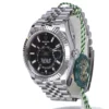 Rolex Sky Dweller Black Dial 18K White Gold Bezel Steel Jubilee Men's Watch 326934