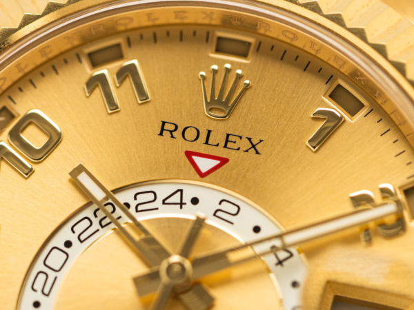 Rolex Sky-Dweller 42mm Champagne Dial Yellow Gold