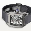 Santos de Cartier Large Skeleton Black ADLC Men's Watch