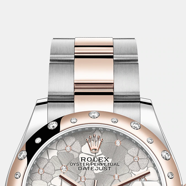 Rolex Datejust 31mm, Oystersteel and 18k Everose Gold with Diamonds, Ref# 278341rbr-0031