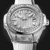 Hublot Big Bang ONE CLICK STEEL WHITE FULL PAVÉ Ref# 485.SE.9000.RW.1604