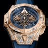 Hublot Big Bang SANG BLEU II KING GOLD BLUE PAVÉ Ref# 418.OX.5108.RX.1604.MXM20