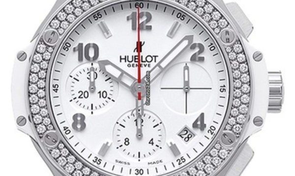 Hublot Big Bang, Steel White Diamonds Chronograph, 41 mm, Ref# 342.SE.230.RW.114