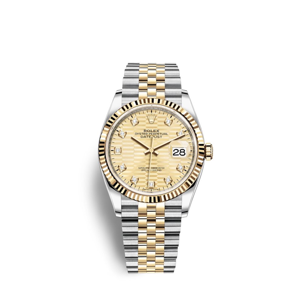 Rolex Datejust 36mm, Oystersteel and 18k Yellow Gold, Ref# 126233-0045