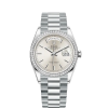 Rolex Day-Date, 36mm, Platinum and Diamonds, Ref# 128396tbr-0004