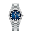 Rolex Day-Date, 36mm, Platinum and Diamonds, Ref# 128396tbr-0008