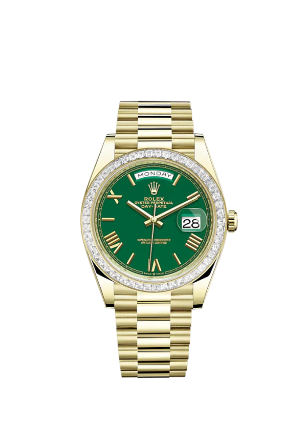 Rolex Day-Date, 40mm, 18k Yellow Gold and Diamonds, Ref# 228398tbr-0039