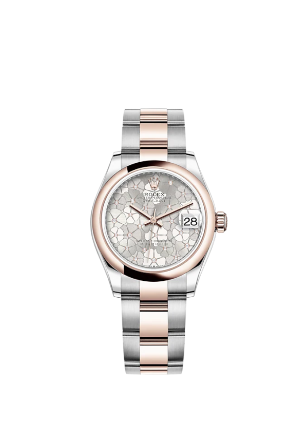 Rolex Datejust 31mm, Oystersteel and 18k Everose Gold and Diamonds, Ref# 278241-0031