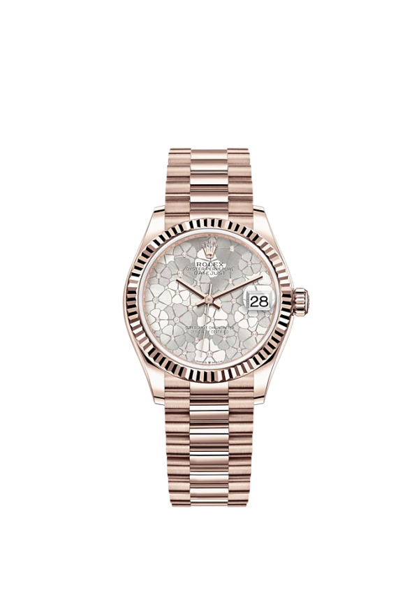 Rolex Datejust 31mm, 18k Everose Gold and Diamonds, Ref# 278275-0045