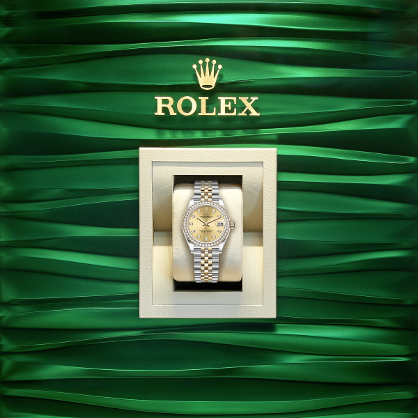 Rolex Datejust 31, Oystersteel, 18kt Yellow Gold and diamonds, Ref# 278383RBR-0026