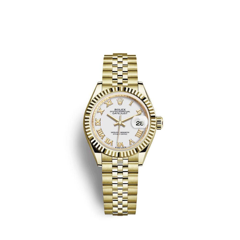 Rolex Lady-Datejust 28, 18k Yellow Gold, Ref# 279178-0030