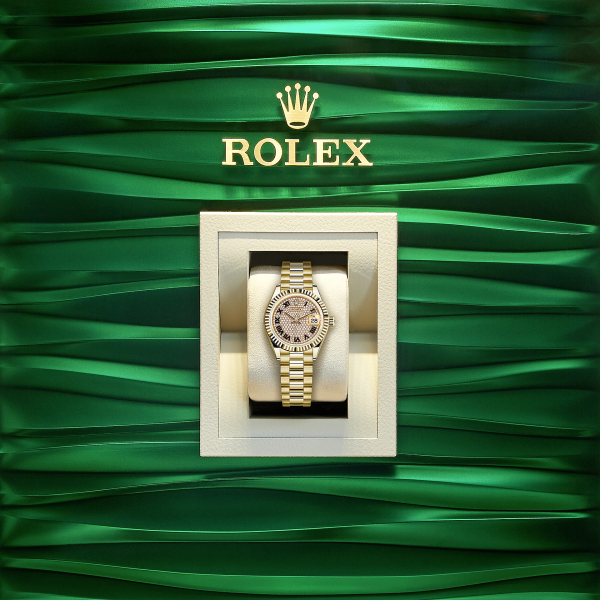 Rolex Lady-Datejust 28, 18k Yellow Gold, Ref# 279178-0031