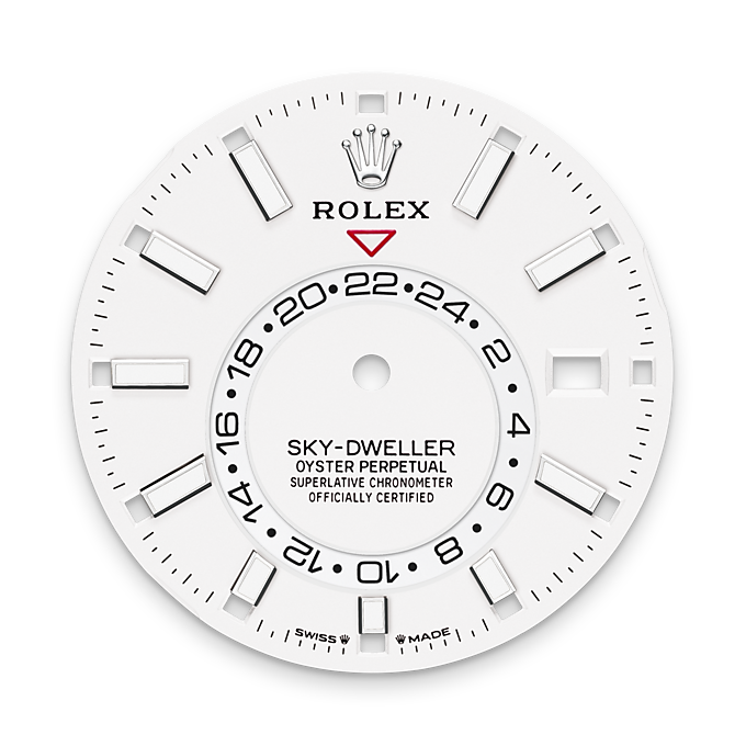 Rolex Sky-Dweller, 42mm, Oystersteel and 18k White Gold, White, Jubilee, Ref# 336934-0004