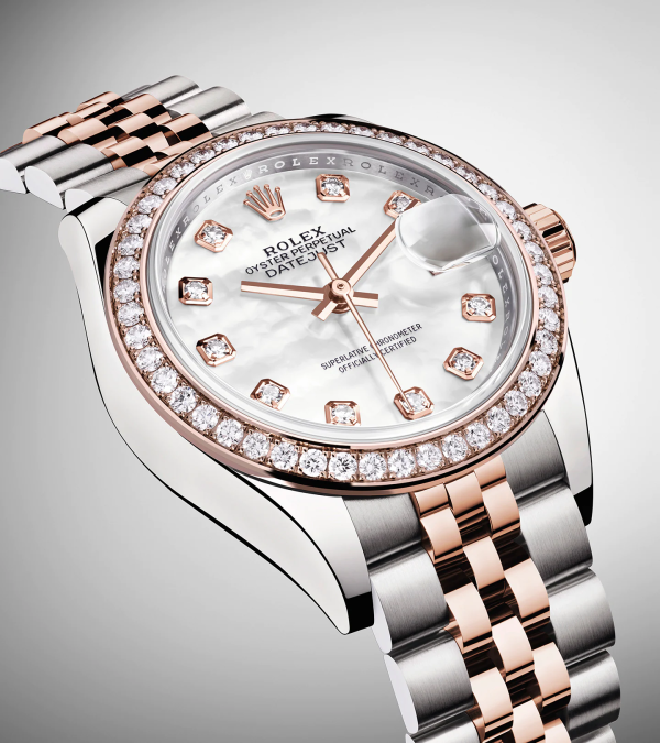 Rolex Lady-Datejust 28, Oystersteel and 18k Everose Gold, Ref# 279381RBR-0013