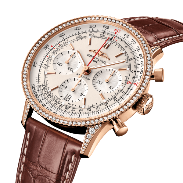 Breitling Navitimer B01 Chronograph 41, 18k Red Gold, Ref# RB0139631G1P1, Unworn 2024