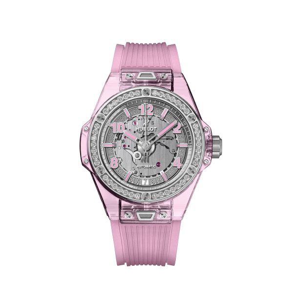 Hublot Big Bang ONE CLICK PINK SAPPHIRE DIAMONDS Ref# 465.JP.4802.RT.1204