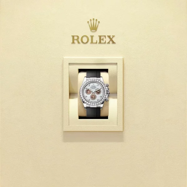 Rolex Cosmograph Daytona Oyster, 40 mm, white gold and diamondsReference 126589RBR