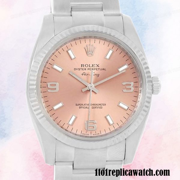 1:1 replica Rolex Air-king Men's 114234PSO Rolex Calibre 2813 Hands and Markers