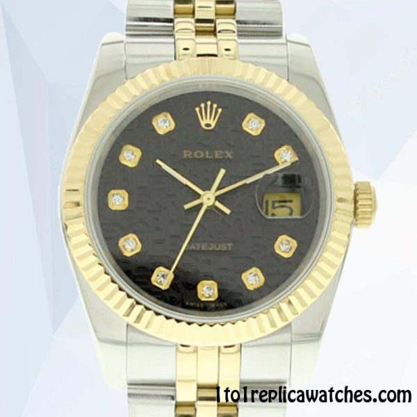 1:1 Replica Rolex Datejust 116233-0208 Rolex Calibre 2836/2813 Men's Hands Black Dial