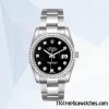 1:1 Replica Rolex Datejust 116244BKDO Rolex Calibre 2836/2813 Men's 12mm Silver-tone