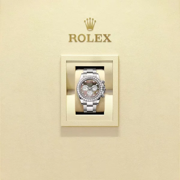 Rolex Cosmograph Daytona Oyster, 40 mm, white gold and diamondsReference 126579RBR