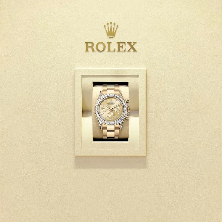 Rolex Cosmograph Daytona Oyster, 40 mm, yellow gold and diamondsReference 126598TBR