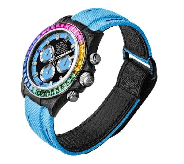 ROLEX Diw Daytona carbon rainbow blue 40mm carbon