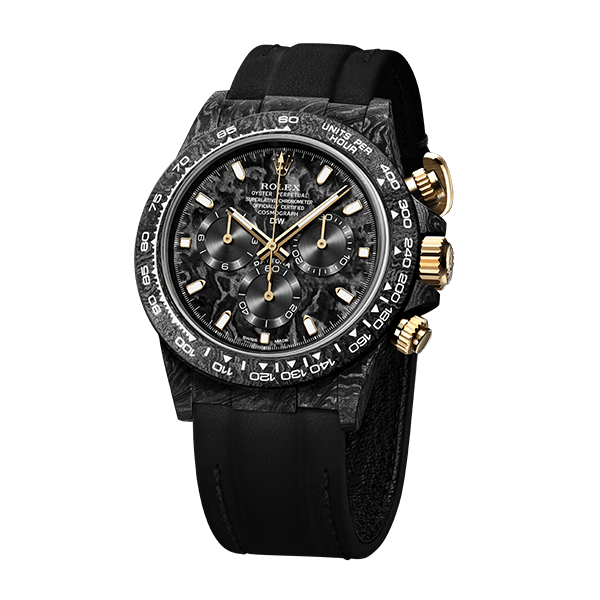 ROLEX Diw Daytona black & gold 40mm oyster carbon