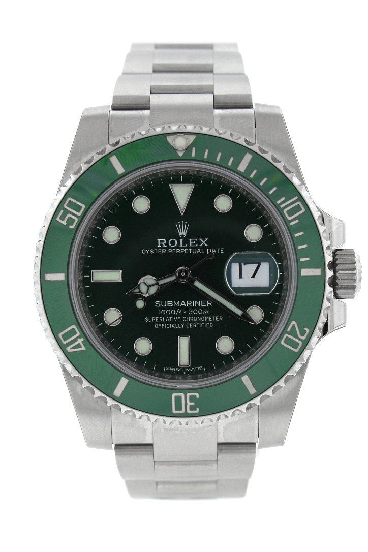Rolex Submariner Hulk Date 40 Green Dial Mens Watch 116610LV 116610