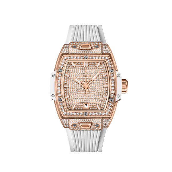 Hublot Spirit of Big Bang KING GOLD WHITE FULL PAVÉ Ref# 662.OE.9000.RW.1604