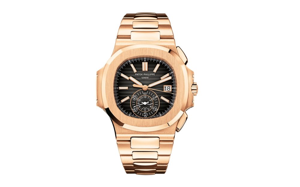 Patek Philippe Nautilus Flyback Chronograph, Date Watch, 18k Rose Gold, 40,5 mm, Ref# 5980/1R-001