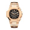 Patek Philippe Nautilus Flyback Chronograph, Date Watch, 18k Rose Gold, 40,5 mm, Ref# 5980/1R-001