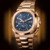 Patek Philippe Nautilus Travel Time Chronograph Watch, 18k Rose Gold, 40,5 mm, Ref# 5990/1R-001