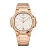 Patek Philippe Nautilus Ladies Automatic Watch, 18k Rose Gold and Diamonds, 35,2mm, Ref# 7118/1200R-001