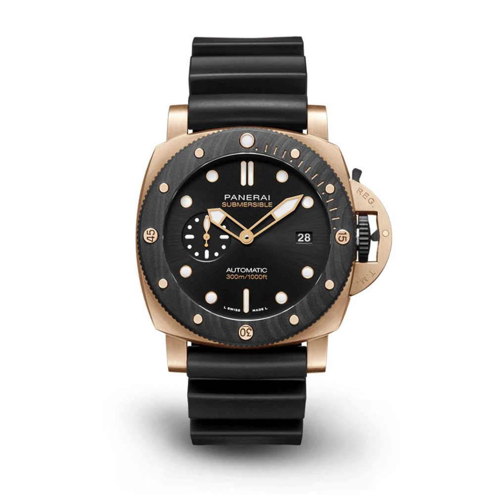 Panerai Submersible QuarantaQuattro Goldtech™ OroCarbo Ref# PAM01070