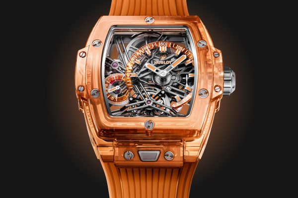 Hublot Spirit of Big Bang TOURBILLON ORANGE SAPPHIRE Ref# 645.JO.0120.RT