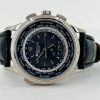 Patek Philippe 39.50mm Men Complications World Time Chronograph Watch Blue Dial 5930G