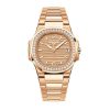 Patek Philippe Nautilus Quartz Diamond Ladies Watch, 18k Rose Gold, 32mm, Ref# 7010/1R-012