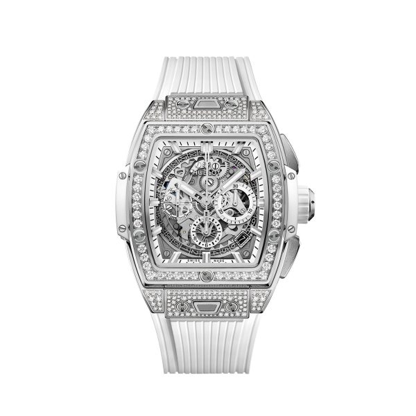 Hublot Spirit of Big Bang TITANIUM WHITE PAVÉ Ref# 642.NE.2010.RW.1604